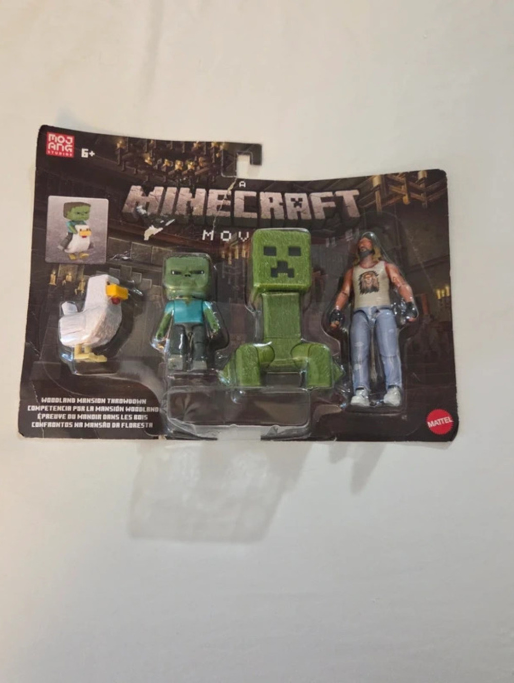Minecraft Movie Woodland Mansion Throwdown Action Figure 4-Pack